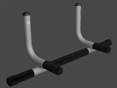 Horizontal bar Free low-poly 3D model