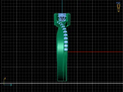 Women Ring 3DM Womens Ring 3d models 3D print model 3D print model 8