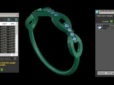  ring code 349 3D print model
