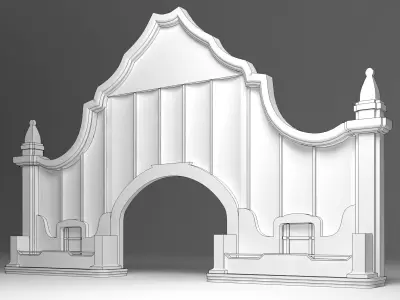 Entry Gate 3D model purchase