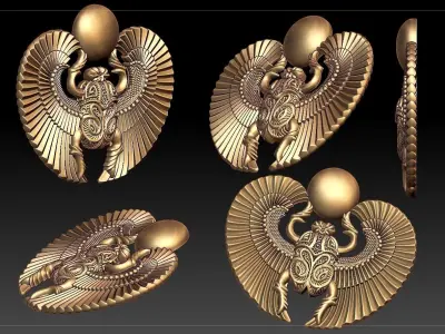 Scarab pendant 3D print model
