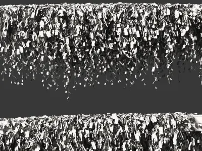 Leaves on the vine for beams or ceilings v3 3D model