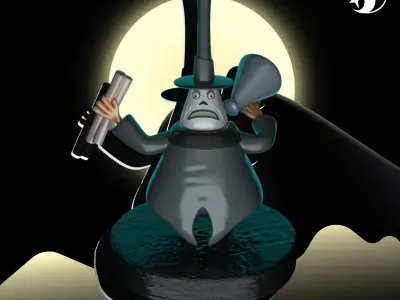 the Mayor By The Nightmare Before Christmas character sculpture 3D print model