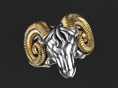 Aries ring 3D print model