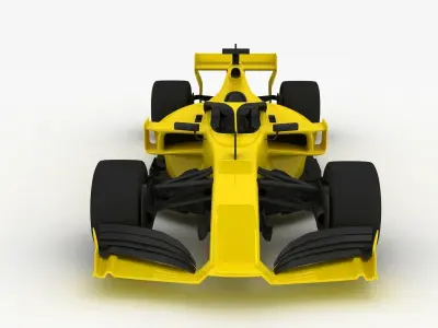 Formula 1 Season 2022 F1 Race Car yellow  3D model