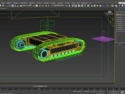 Caterpillar 3D model rigging 3D model