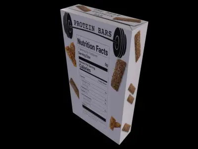 Food for sport-Protein Bars-GAME READY PBR Low-poly 3D model