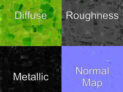 Flowing Seaweed Design 3D model pack Low-poly 3D model