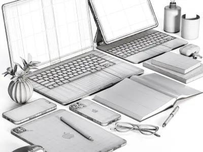  Decorative Set 3D model