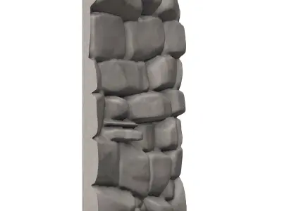 Fissured Stone Wall Geometry Kit 3D print model