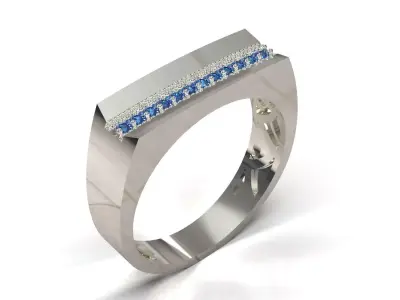 Jewelry cad luxury mens ring model mr0337 3D print model