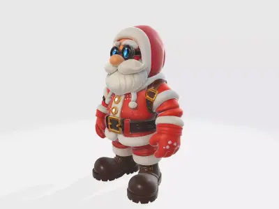 Santa Claus Figure Christmas Decoration Holiday Miniature 3D print model