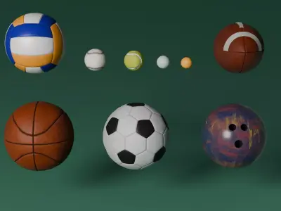 SportsBalls 3D model