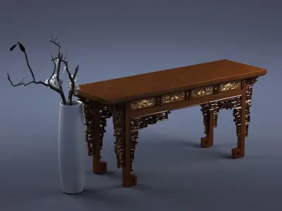 cabinet cabinet wardrobe sofa bed table bookshelve 3D model