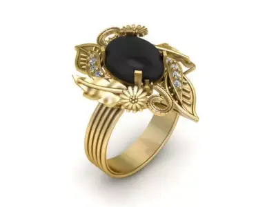 Luxury Wedding Ring For Women 3d Printable Model 3D print model