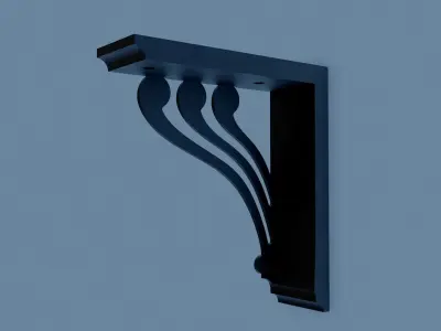 shelf bracket 9 3D print model