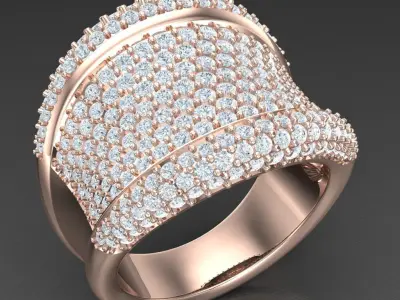 Luxury Men Rings Designs 6MR020 3D print model