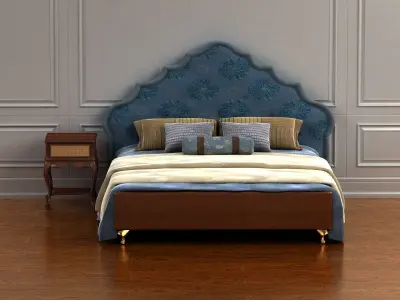 cabinet cabinet wardrobe sofa bed table bookshelve 3D model