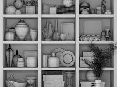 Set 129 shelf 3D model