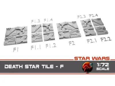 Death Star Tile Type F Free 3D print model