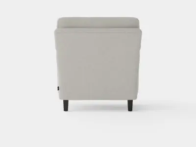 Howard armchair sand Low-poly 3D model