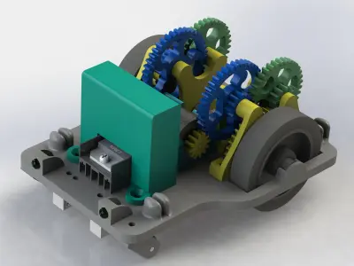 PochiBot - Line Follower Robot 3D print model