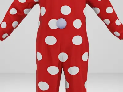 Clown Low-poly 3D model