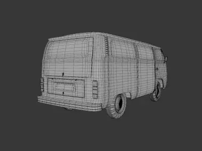 VW Campervan 3D model