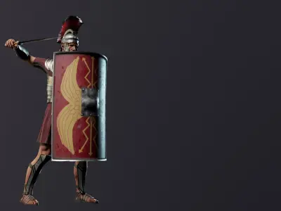 ROMAN Legioner Low-poly 3D model