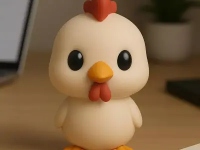 Chicken - Kawaii Animals Collection 3D print model
