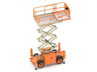 JLG Engine Powered Scissor Lift 3D model