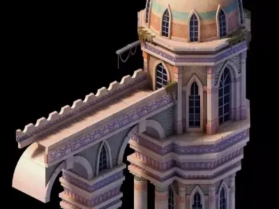 castle build 3D model