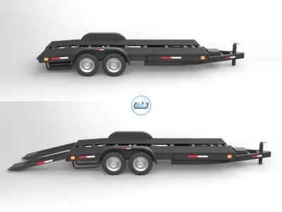 Car Haulers - Car Trailers 3D model