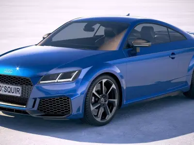 Audi TTRS Coupe 2020 3D model