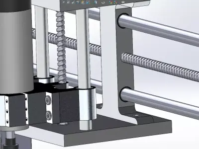High-Precision CNC Milling Industrial Machine  3D model