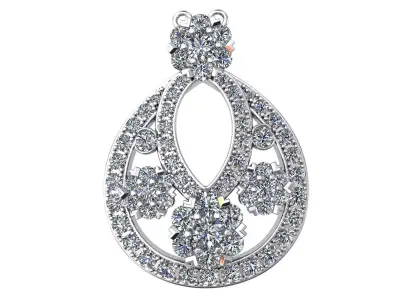 SnowFlake VCA Estate Pendant 3D print model