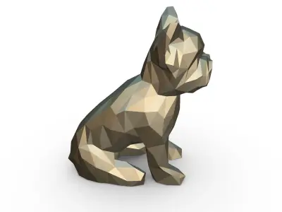 Yorkshire Terrier low poly 3D print model