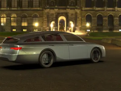 Station Wagon 3D model 3D model