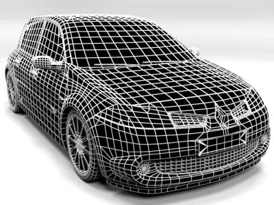 RENAULT MEGANE RS  Low-poly 3D model