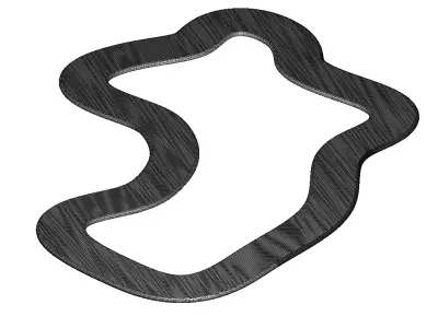 Complex Racetrack Toy 3D print model