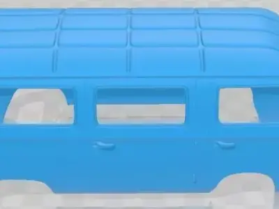 Fiat 850 Familiare Printable Body Van 3D print model