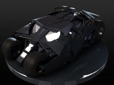 Dark Knight Batmobile 3D model