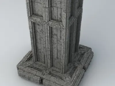 Sci Fi Shapes - Dystopia Building 6 Low-poly 3D model