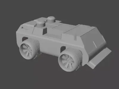 Ground Rover - Game Ready Asset Low-poly 3D model