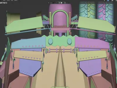 Batmobile Car Of Batman Low-poly 3D model