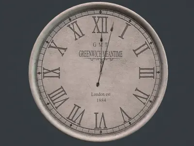 Greenwich Concrete Clock 3D model