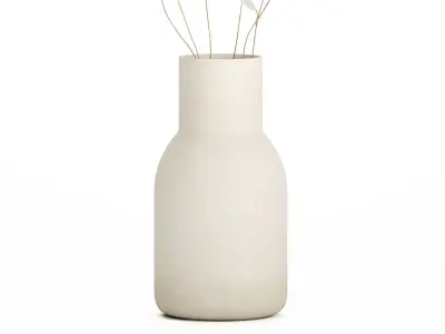 Dried Flowers From Branches Lunnik Lunaria in a vase 529 3D model