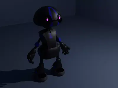 robot with eyes Free 3D model