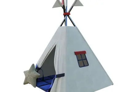 Tent house 3D model
