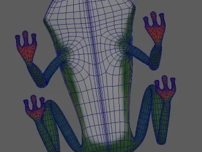 Red Eyed Tree Frog Low-poly 3D model